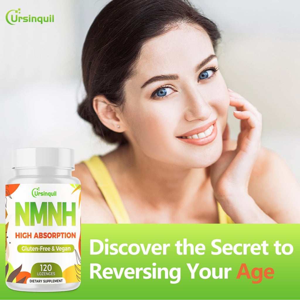 Close up view of Ursinquil sublingual lozenges for DNA repair and cellular vitality support.