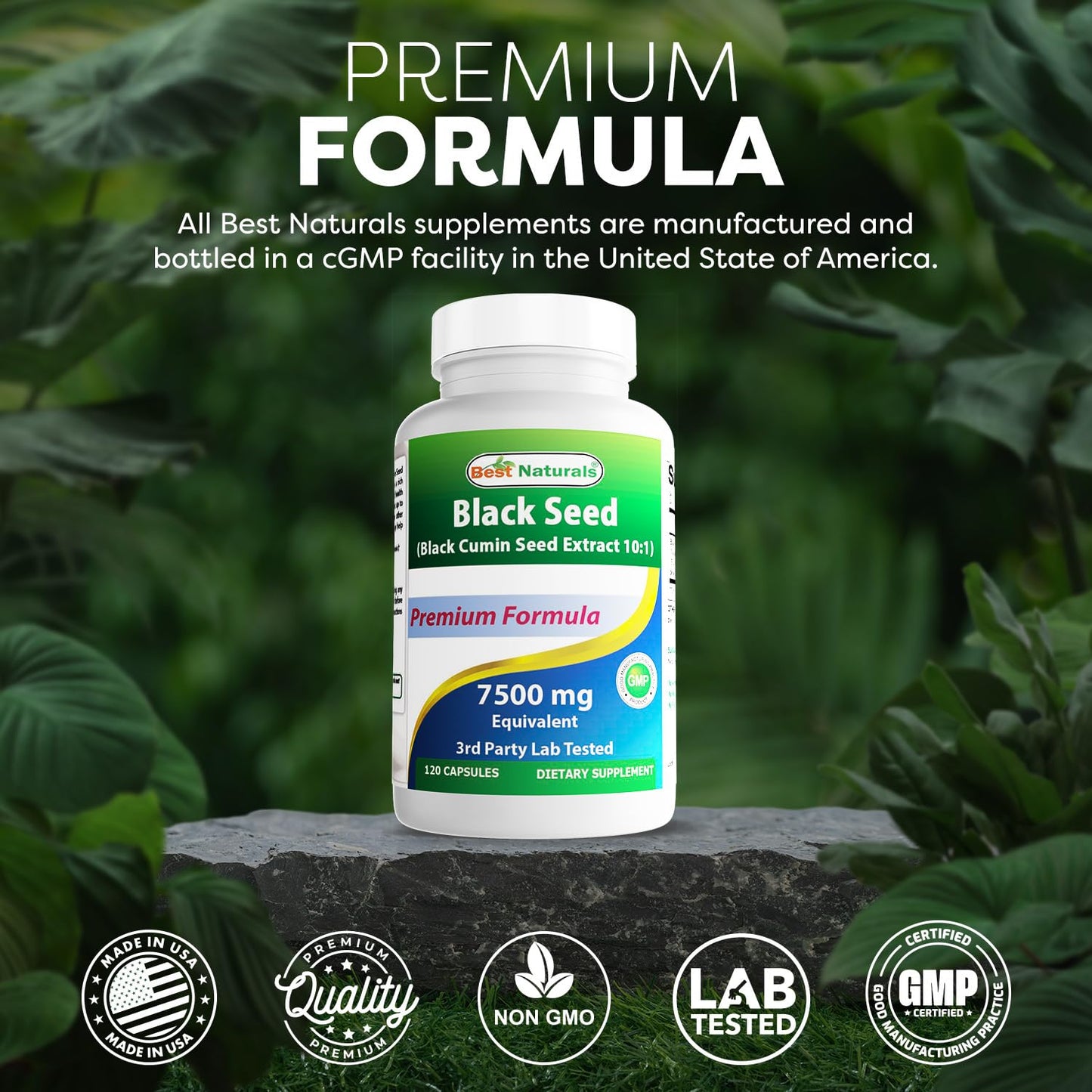 Third party lab tested pure black cumin seed capsules