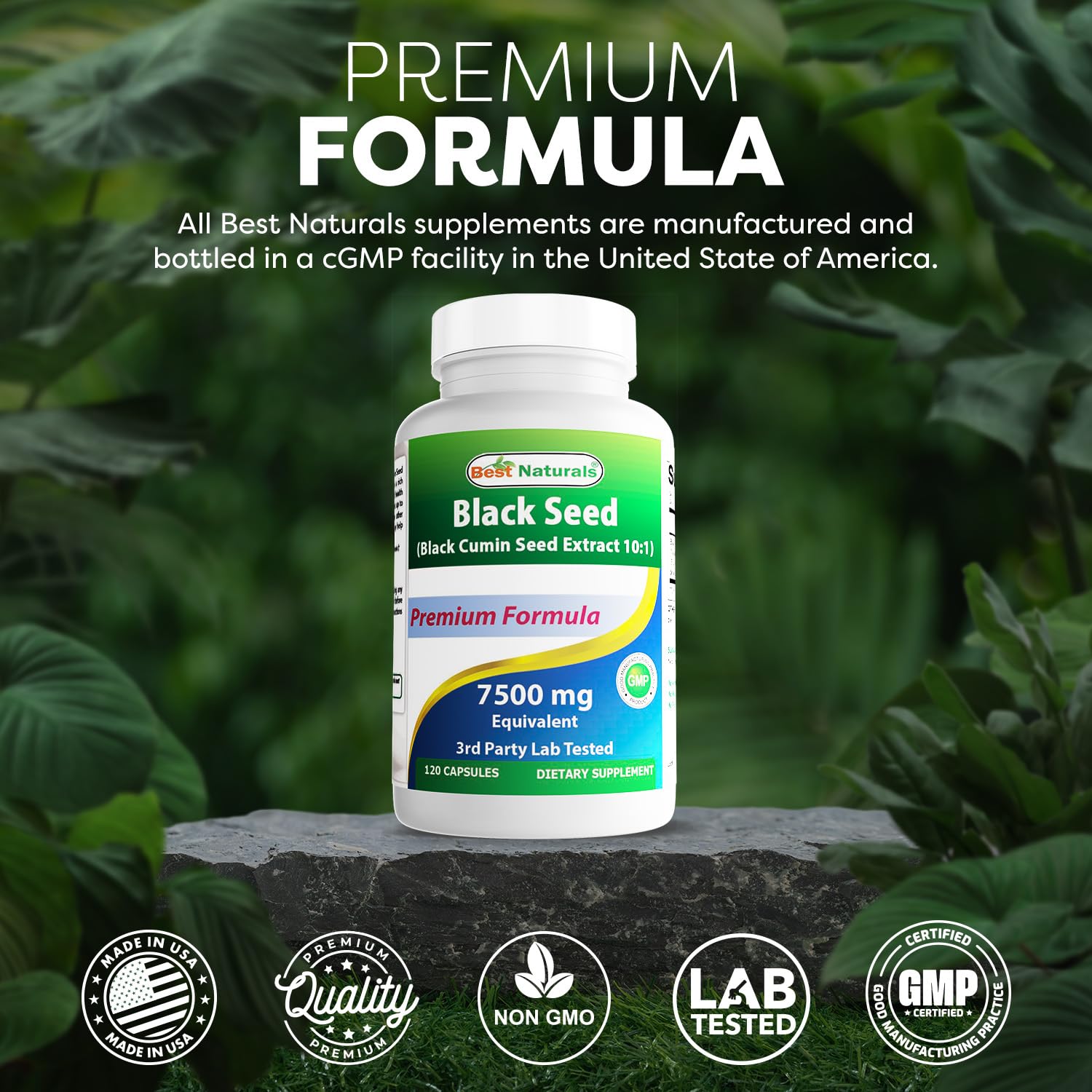 Third party lab tested pure black cumin seed capsules