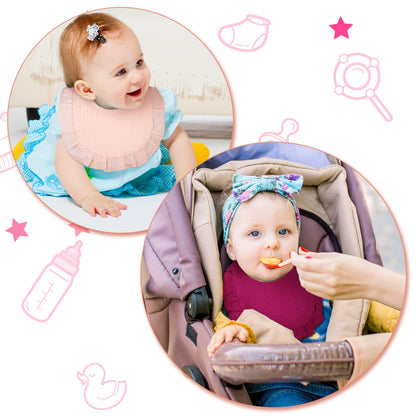 Seematn baby bibs soft fabric texture closeup