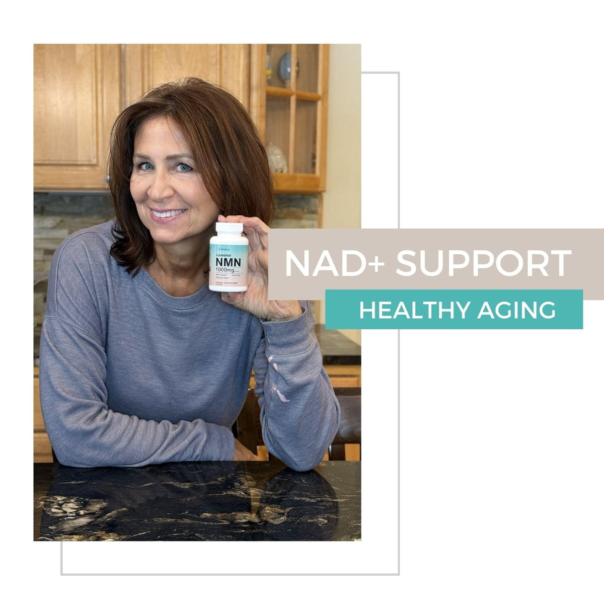 Therexa Liposomal NMN bottle with dietary information