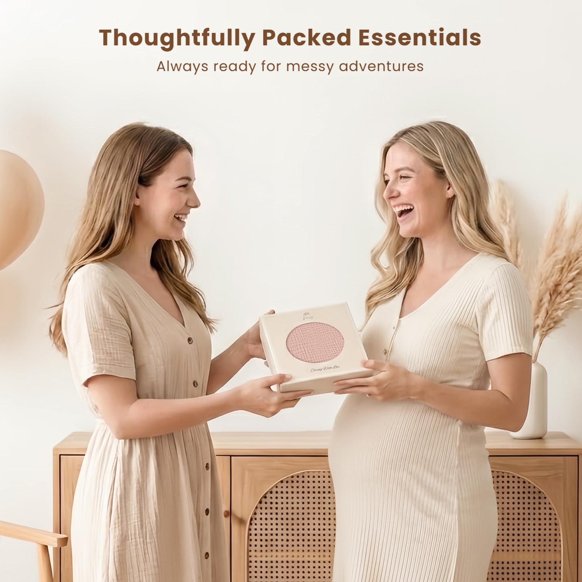 Konssy baby bibs in gift-ready packaging