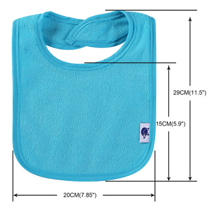 Nvatorfox waterproof terry bibs for feeding and teething