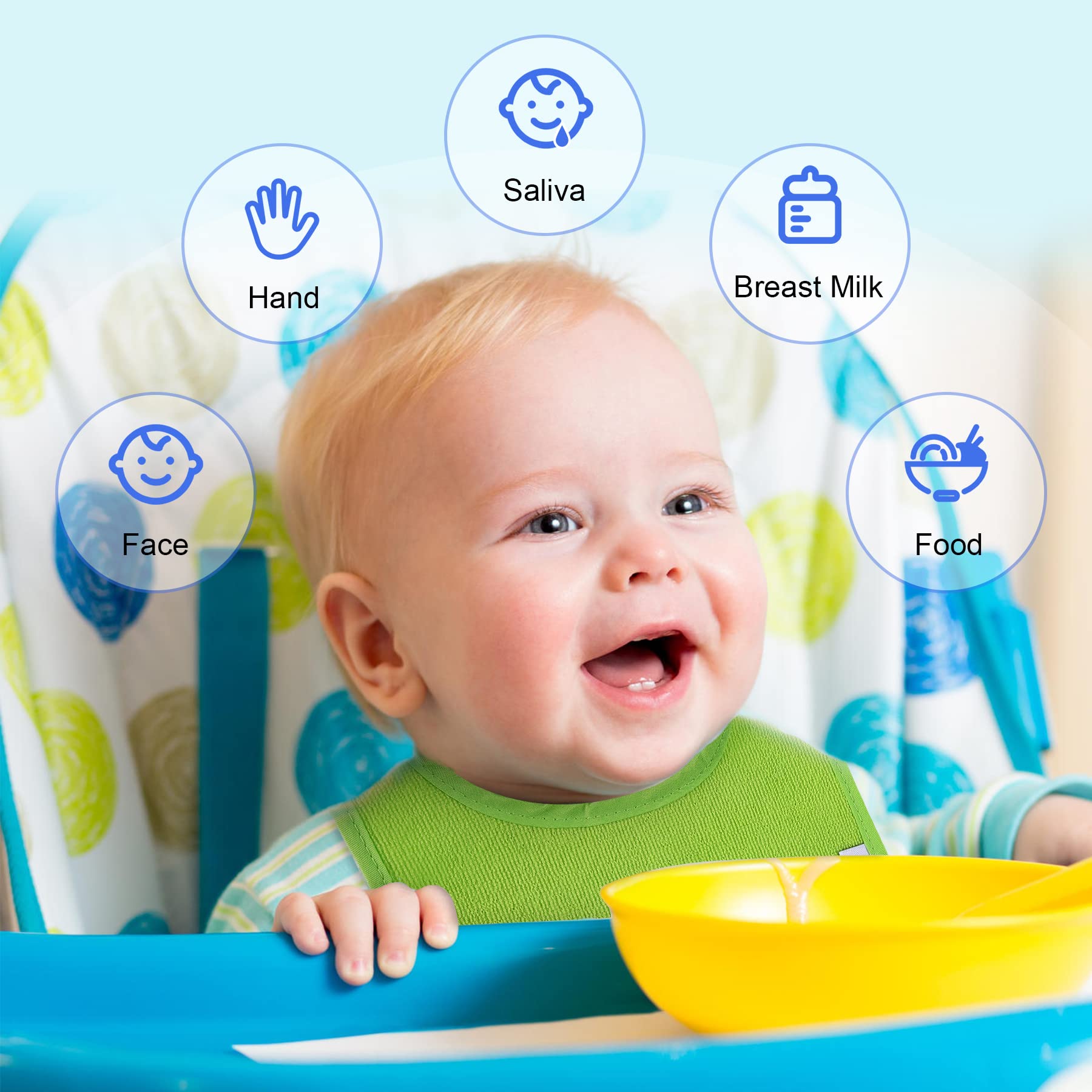 Soft absorbent texture of Nvatorfox cotton drool bibs