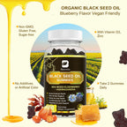 B Beworths Black Seed Oil Gummies close up texture display