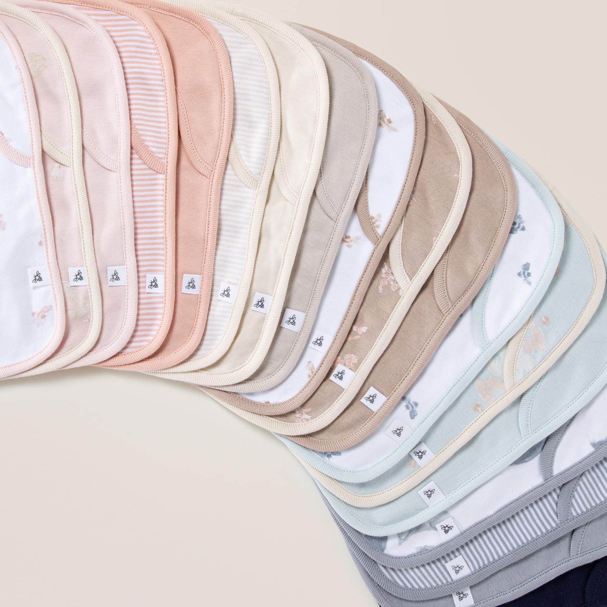 Burt's Bees Baby infant bibs soft terry backing