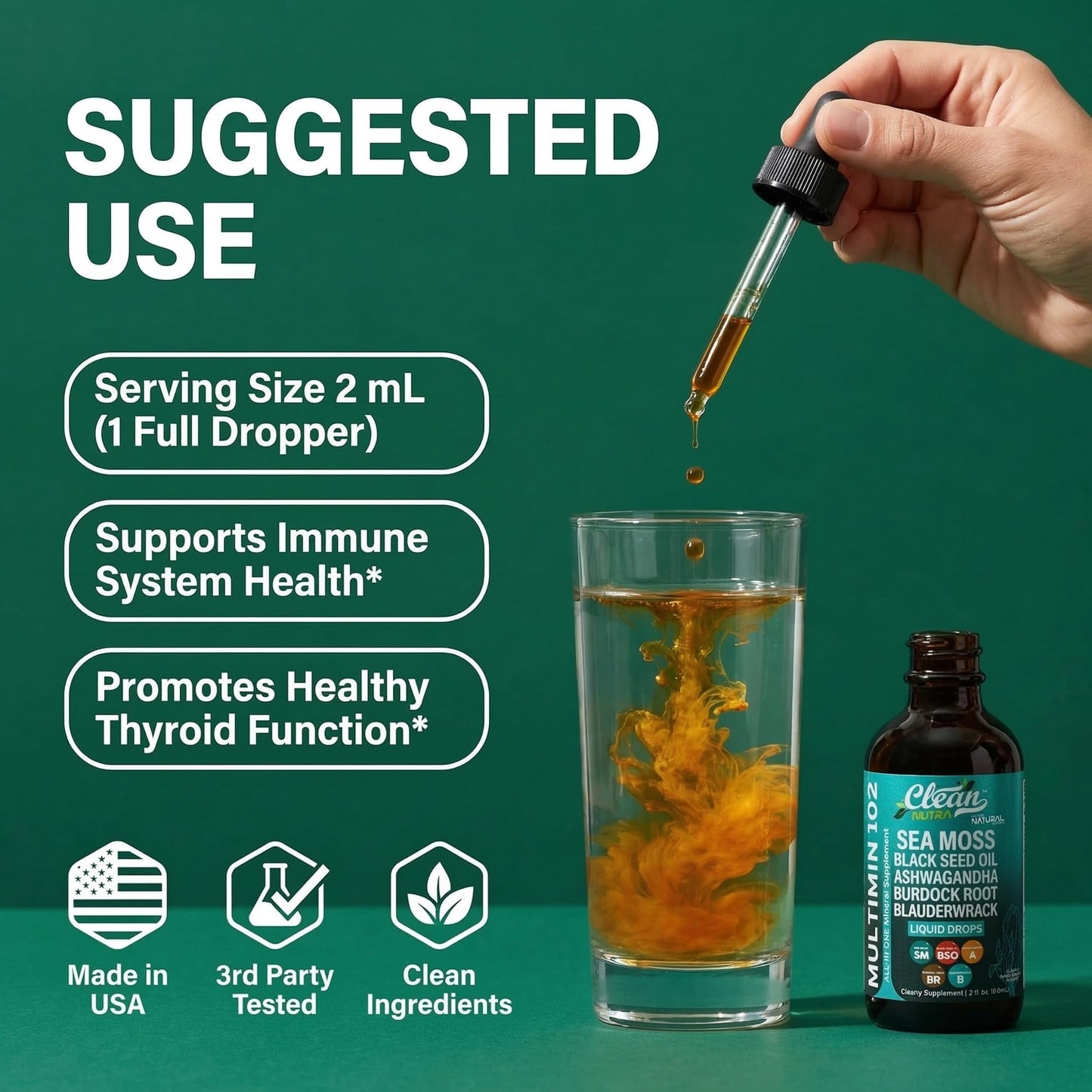 Clean Nutraceuticals Irish sea moss and bladderwrack vegan dietary formula