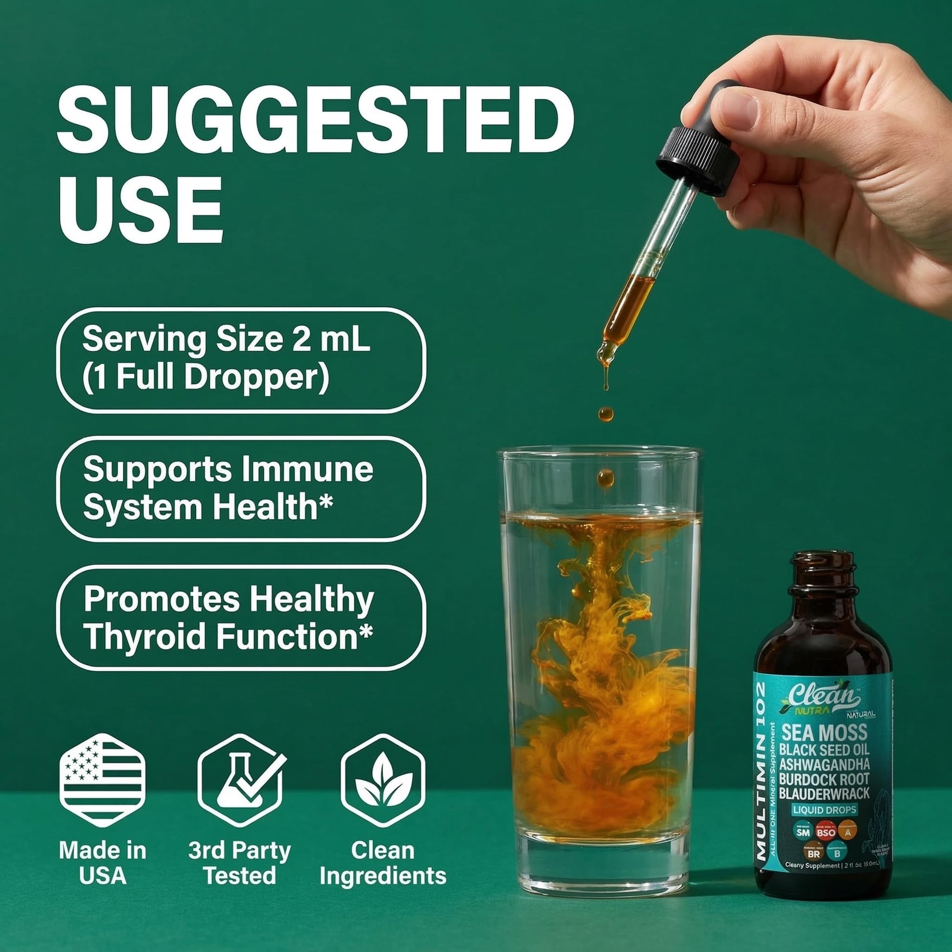 Clean Nutraceuticals Irish sea moss and bladderwrack vegan dietary formula