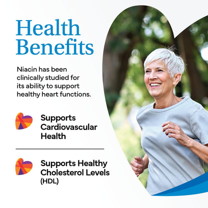Slo-Niacin polygel controlled release vitamin B3 supplement for cholesterol support.