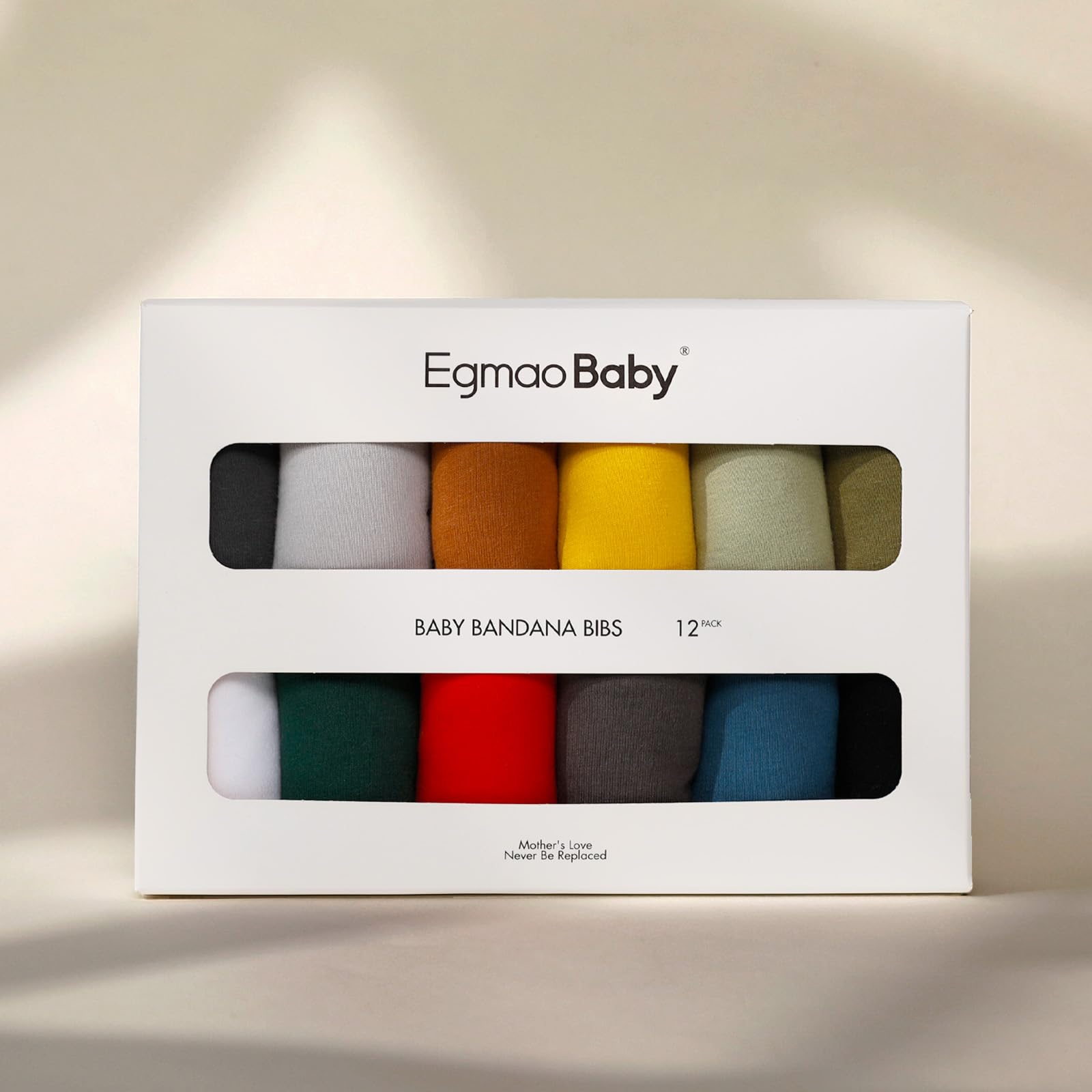 Egmao Baby organic cotton bibs showing snap closures