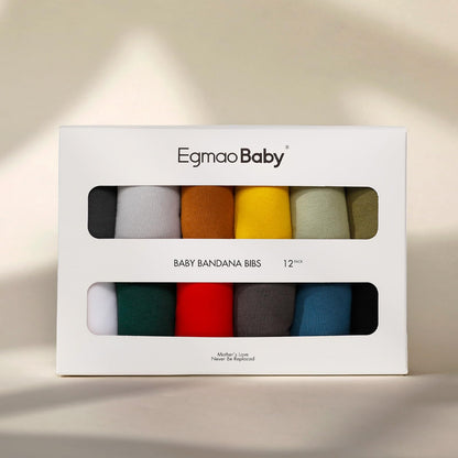 Egmao Baby organic cotton bibs showing snap closures
