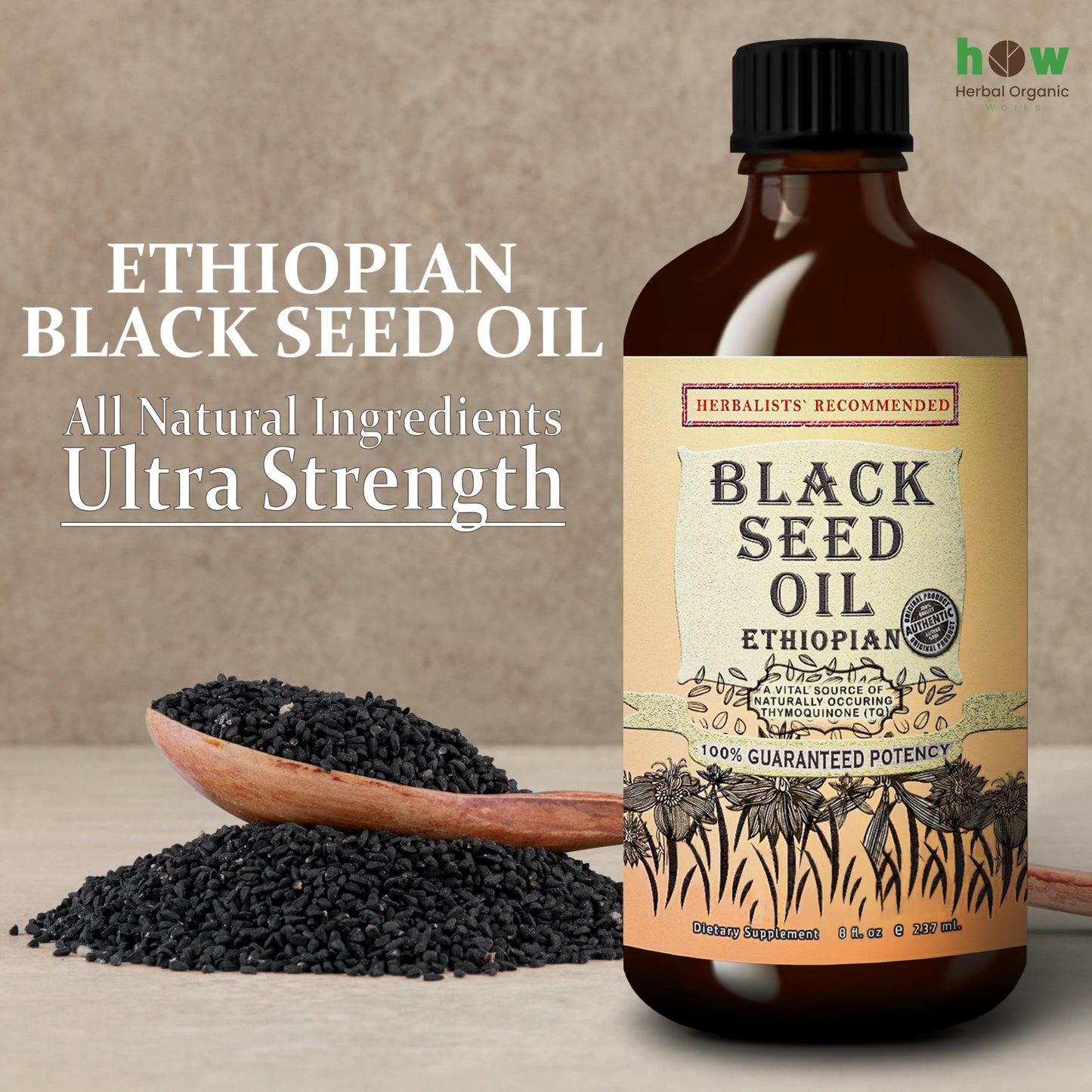 Authentic USA imported black seed oil dietary supplement for immune support