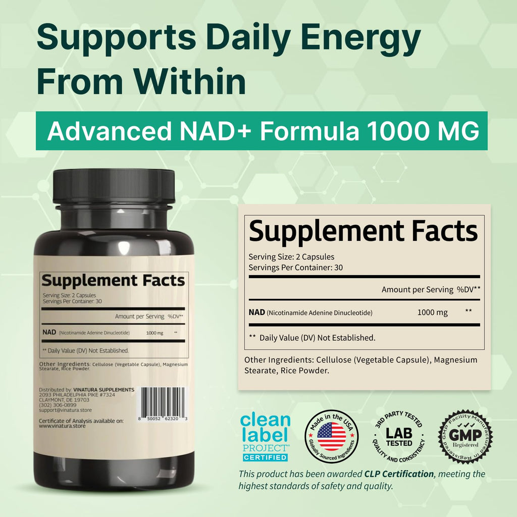 Back Of Bottle Showing Supplement Facts And 1000 Milligrams Dosage