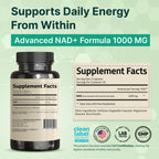 Back Of Bottle Showing Supplement Facts And 1000 Milligrams Dosage