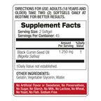 Fito Medic's 1250mg black cumin seed oil softgels close-up view
