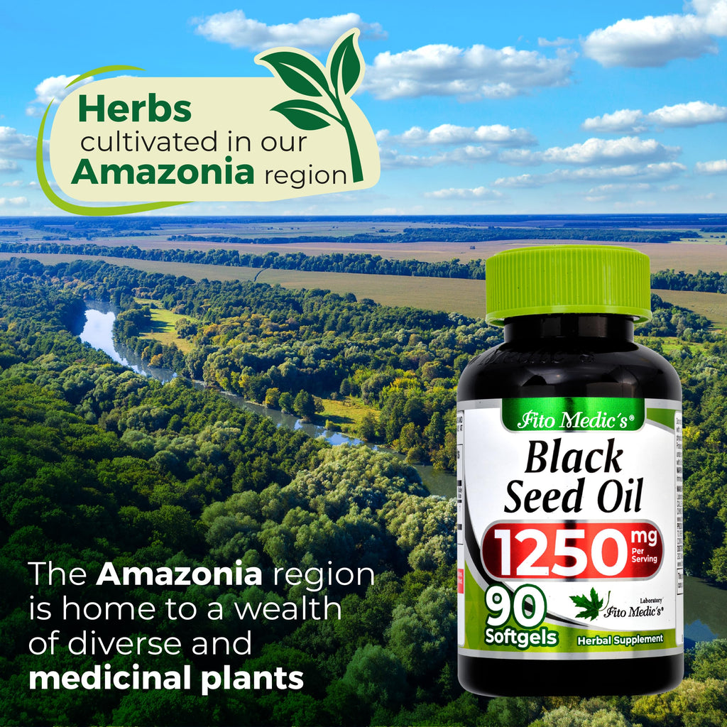 Fito Medic's organic herbal supplement bottle nutritional facts