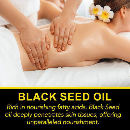 Uocasi generic black seed oil packaging illustrating premium cold pressed health supplement