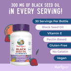 MaryRuth Organics Black Seed Oil Gummies back panel verification view