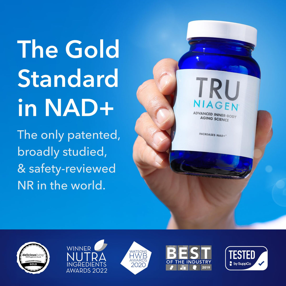 Tru Niagen imported wellness supplement double pack for memory and focus support