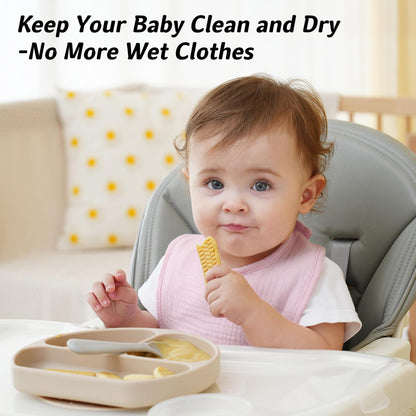 Adjustable closure detail on Kewlife Gift muslin bibs