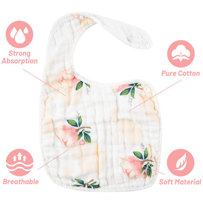 Zainpe baby bibs with flamingo and star patterns