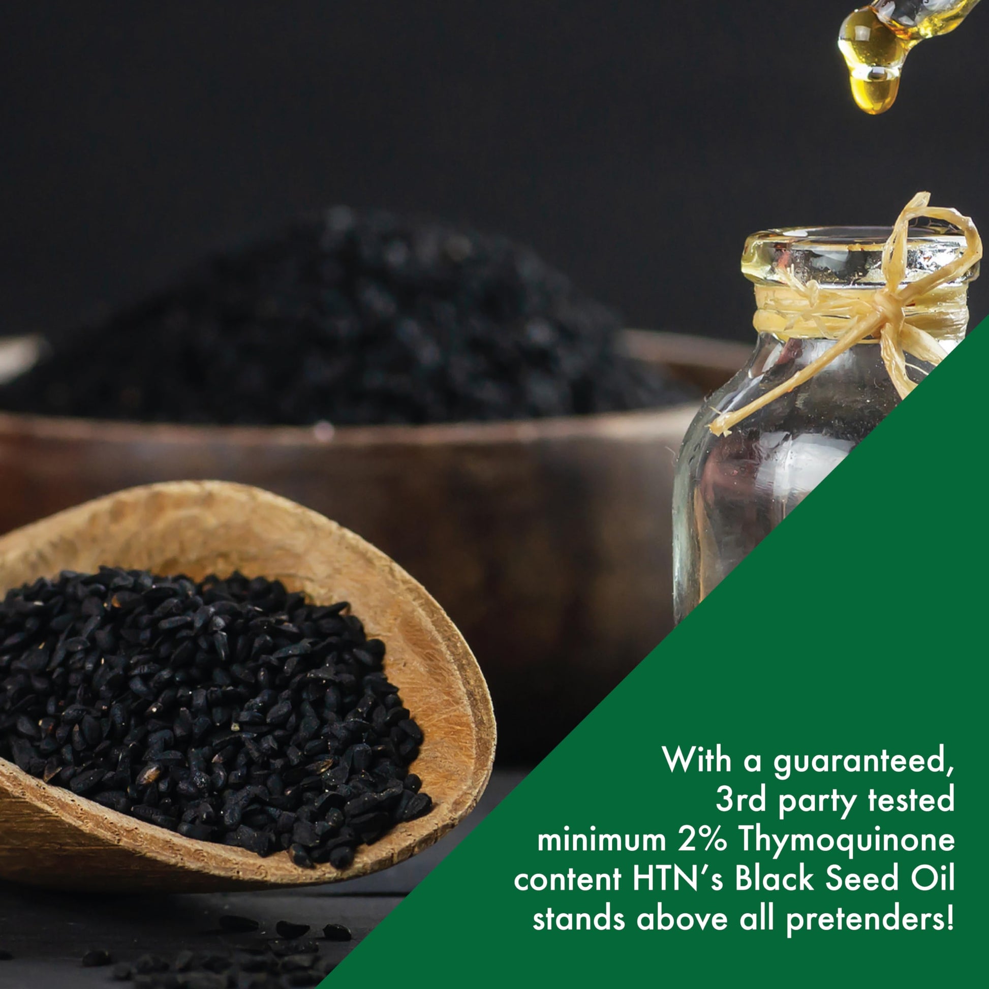 Premium health thru nutrition black seed oil 500 milligram packaging base showing batch code