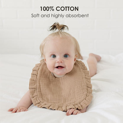 Soft 100 percent cotton muslin texture close up