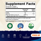 Vitamatic black seed oil supplement bottle back label nutritional information