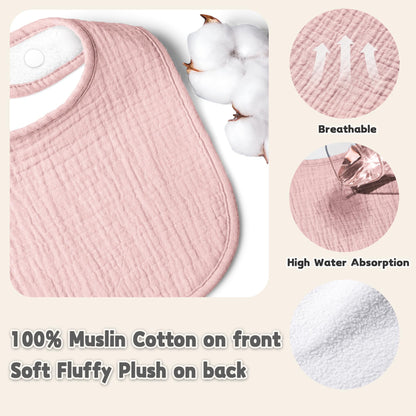 Multi-colored set of Susurration baby bibs