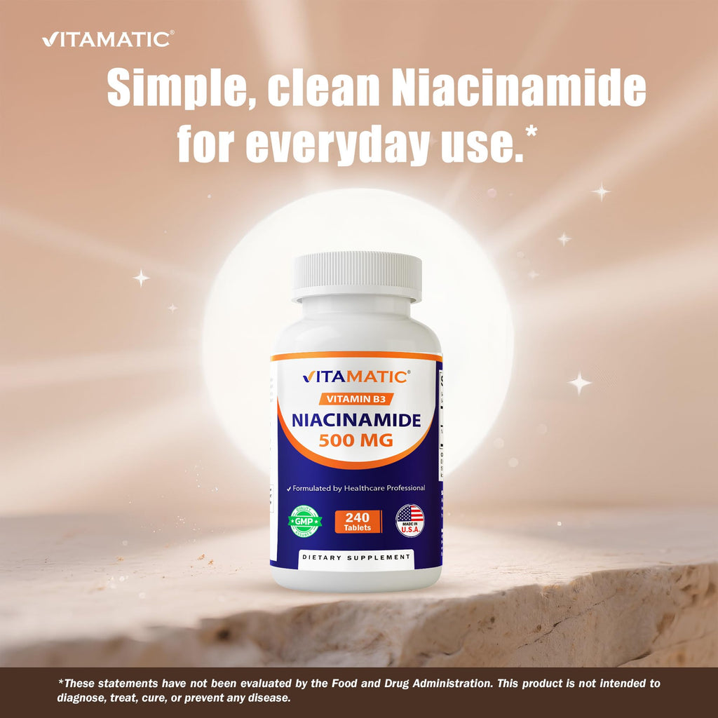 Vitamatic premium flush free niacinamide USA imported health supplement