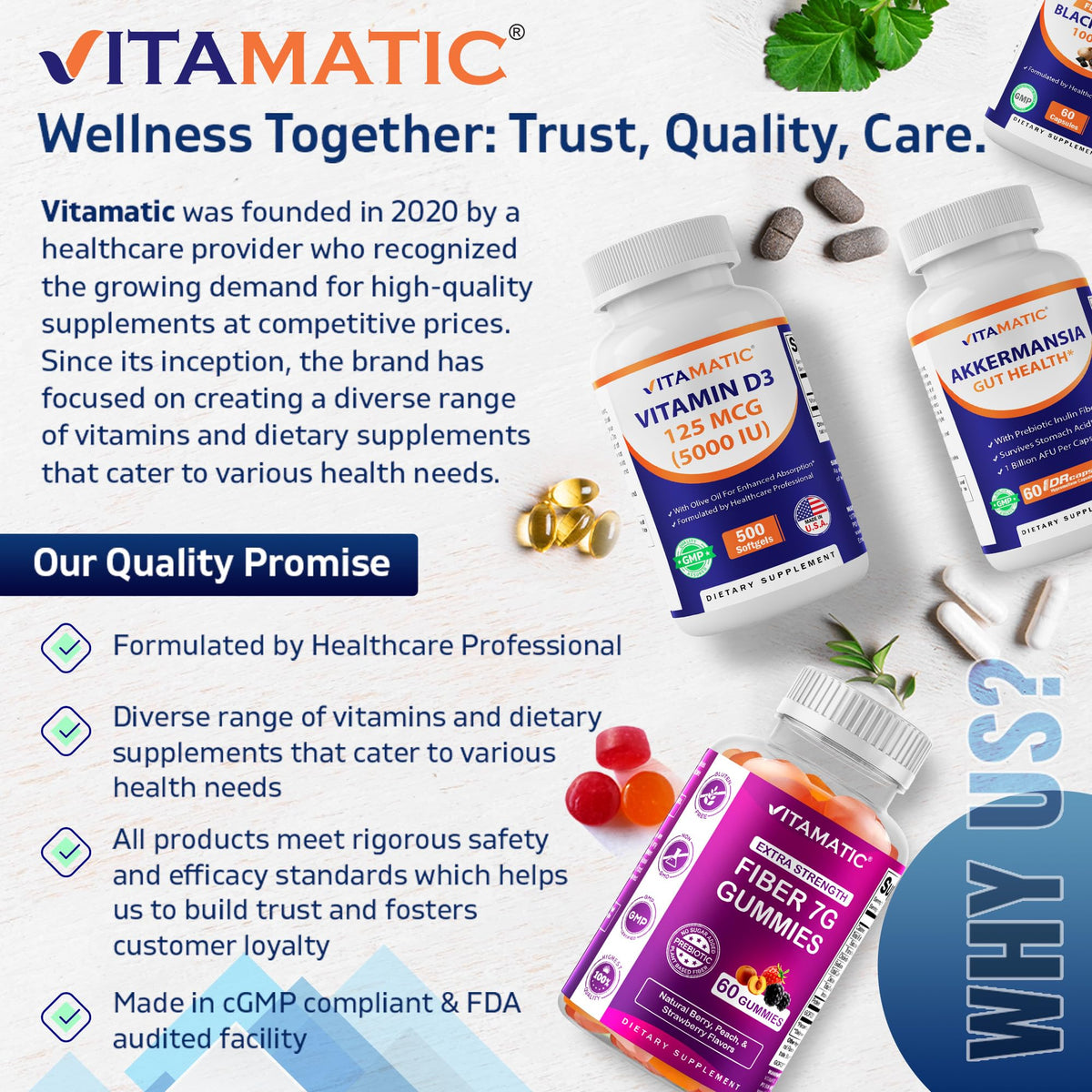Vitamatic Niacinamide 500mg eight month supply bottle seal