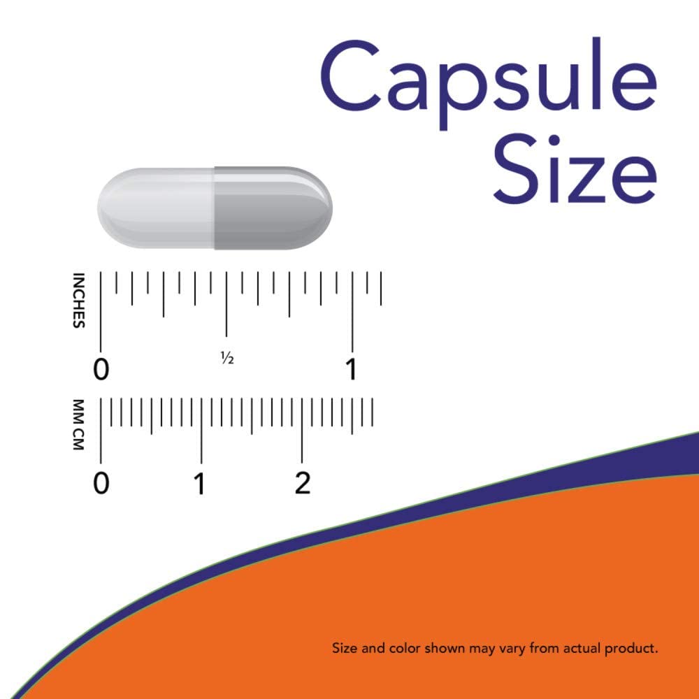 Close up of NOW Foods non GMO vegetarian Vitamin B3 capsules