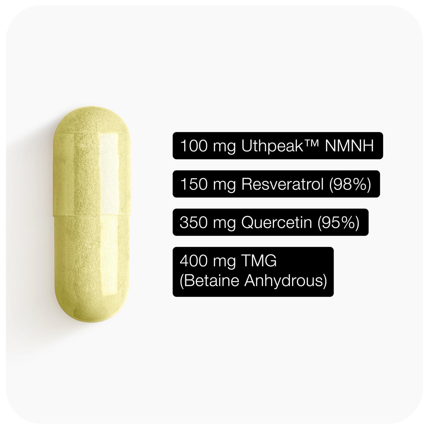 High potency Toniiq NMNH complex ingredient highlight