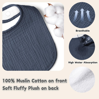 Water repellent plush backing of Susurration baby bib
