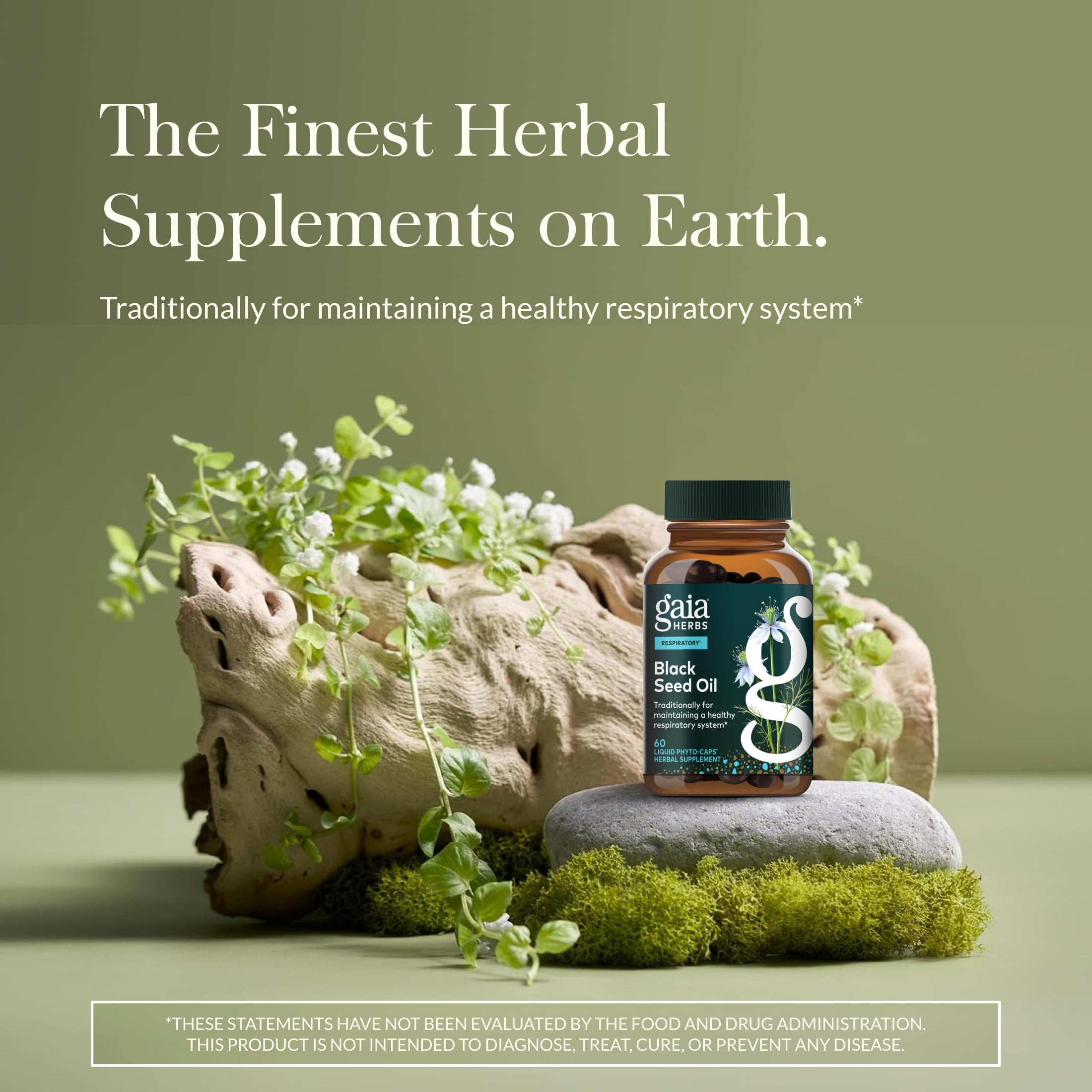 Gaia Herbs Black Seed Oil liquid Phyto capsules nutritional facts label