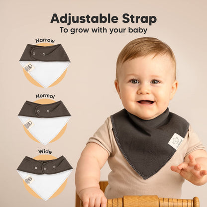 Close up of soft organic cotton fabric on baby bib