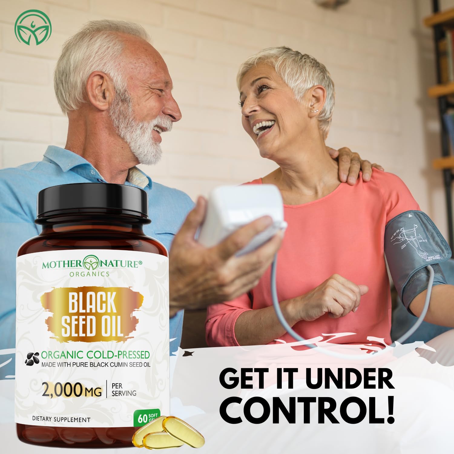 Mother Nature Organics cold pressed black cumin seed oil supplement facts