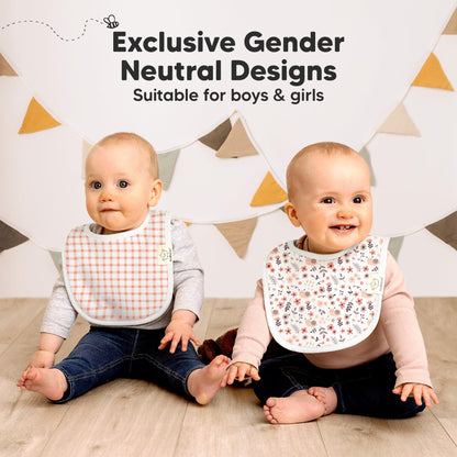 KeaBabies baby bib folded to show thickness and texture