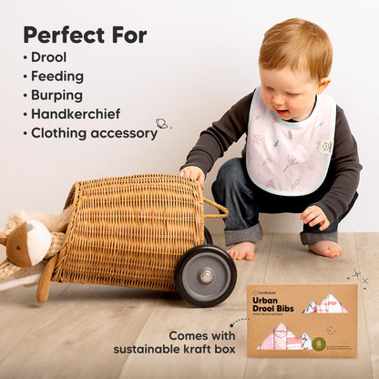 KeaBabies bibs for boys and girls packaged set
