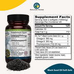 Amazing Herbs 500mg softgel capsules label ingredients detail