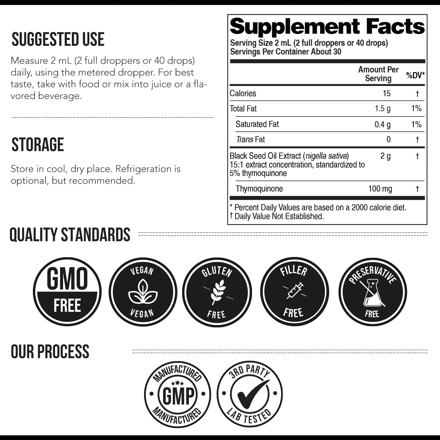 Triquetra Health liquid supplement showcasing the protective tamper evident seal.