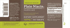 Authentic USA imported Endurance Products plain niacin 100 tablets supplement facts and ingredient label view