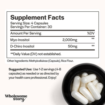 Wholesome Story hormone balance supplement bottle side view