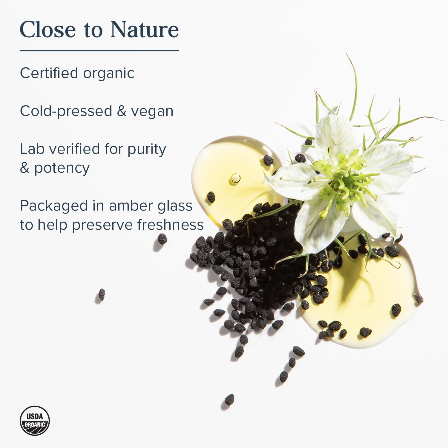 Heritage Store black seed oil rich in thymoquinone for radiant skin