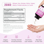 Optify Myo D Chiro Inositol capsule supplement facts side view