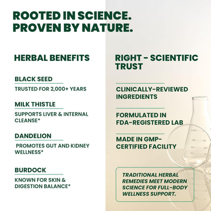 Close up view of the vegan and non GMO seals on Serene Herbs supplement bottle