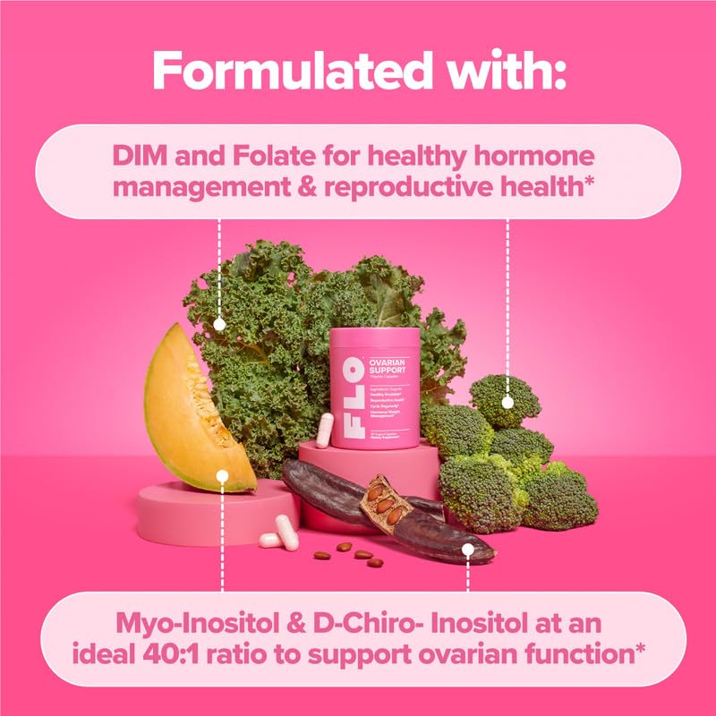 O Positiv FLO hormone regulation supplement with myo inositol and dim