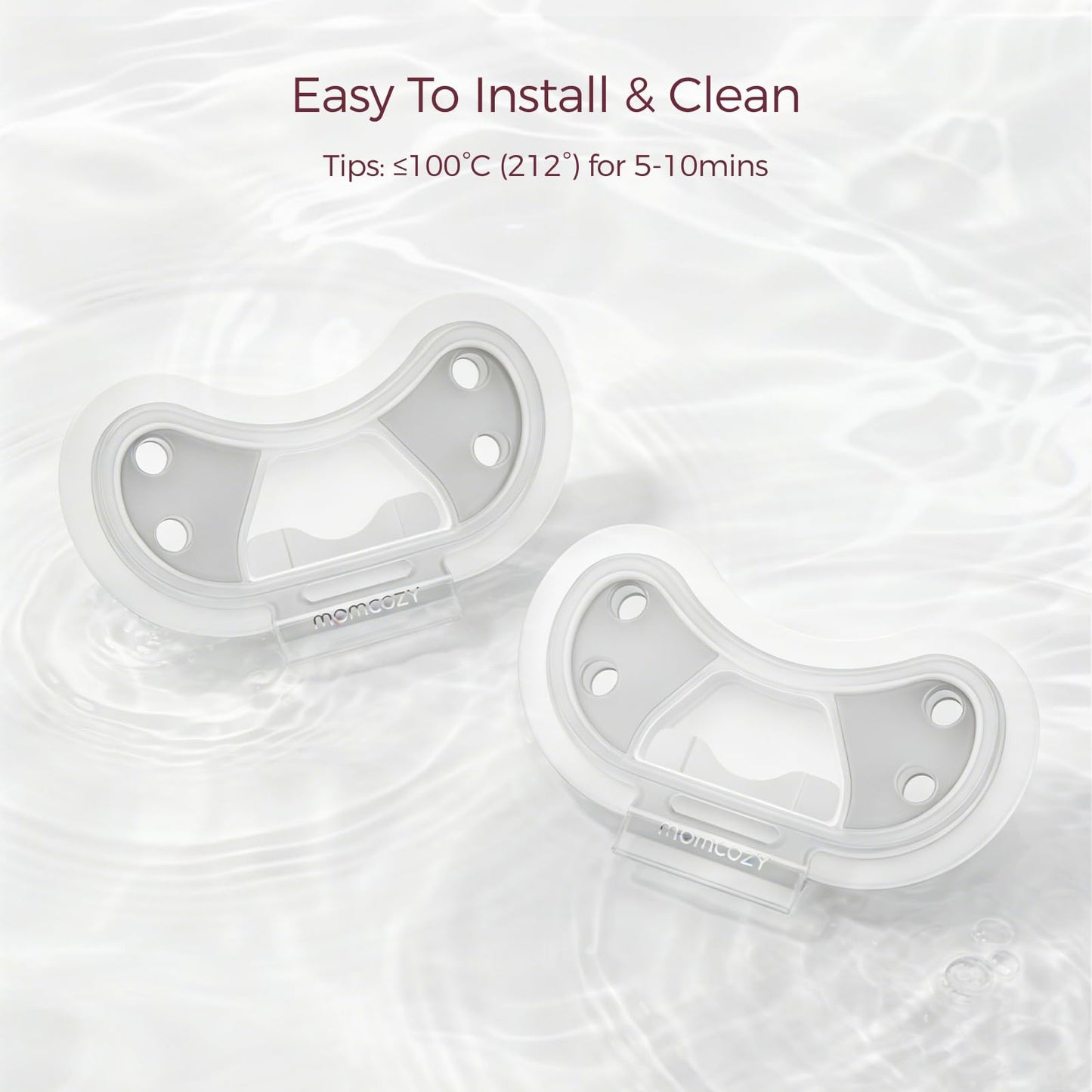 Original Momcozy Air 1 breast pump replacement accessories close up