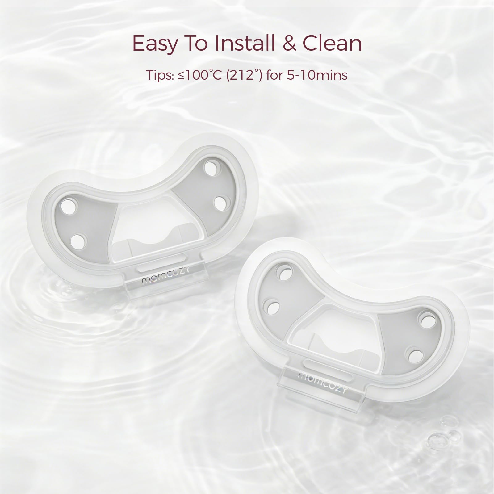 Original Momcozy Air 1 breast pump replacement accessories close up