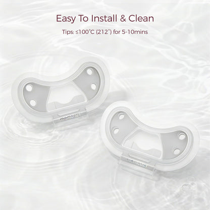 Original Momcozy Air 1 breast pump replacement accessories close up